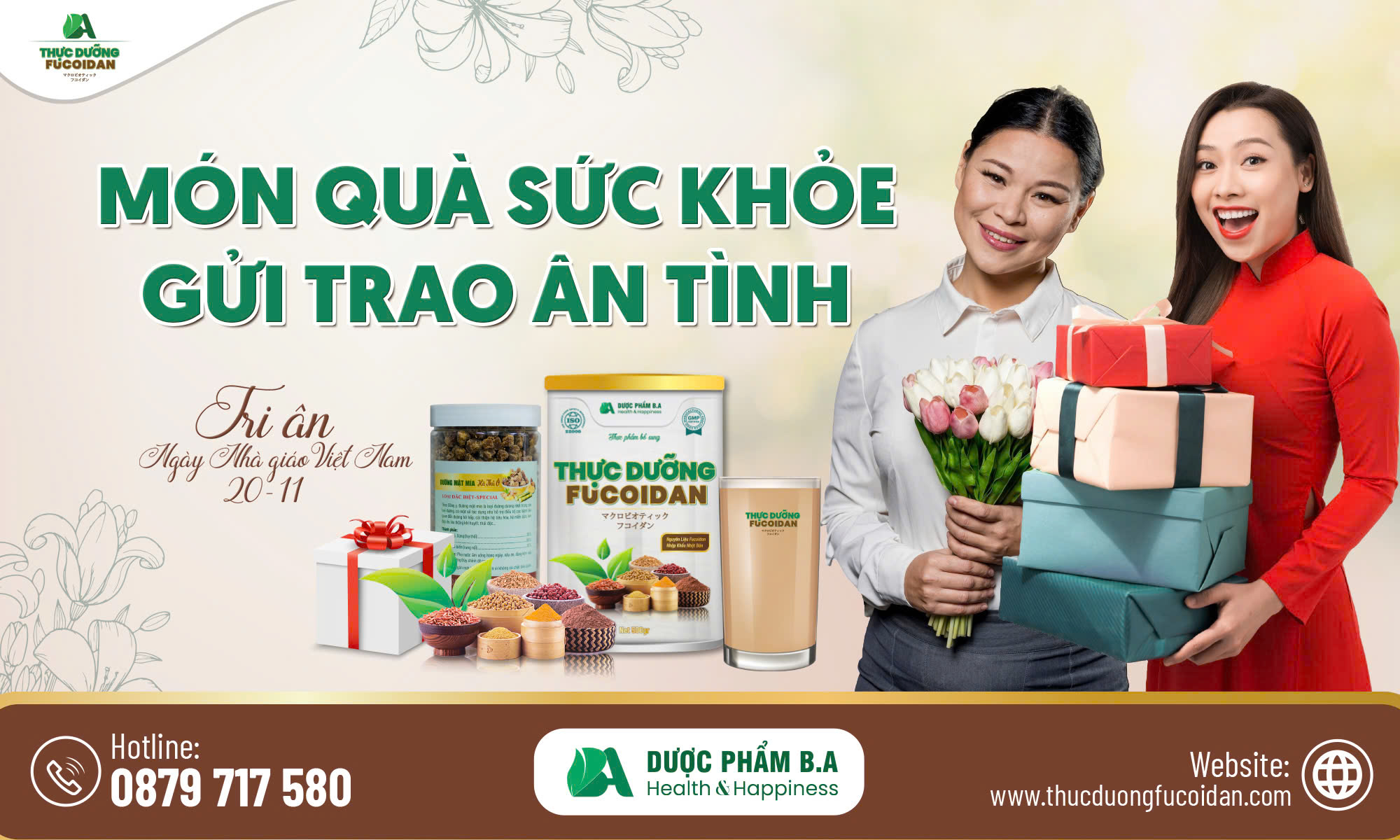 Món quà sức khỏe gửi trao ân tình tới Thầy Cô nhân ngày 20-11